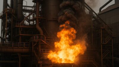 Explosion at ArcelorMittal Newcastle Blast Furnace