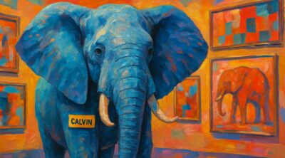 Cape Town Art Scene: Art of an elephant named Calvin